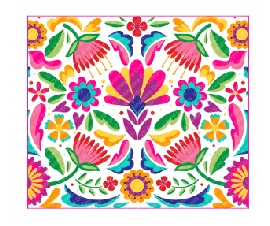 Mexican Floral 12x12 Full Color Permanent Vinyl Sheet